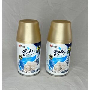 Glade Automatic Spray Refill Clean Linen Scent Air Freshener Odor Eliminator‎ 2